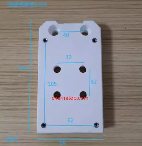 S304 Upper Isolator Plate 140*80*20mm/S305 138*80*20/S305-1 138*80*20/ 60*49*22MM for SEIBU EW-A5S, A7S, B3S3,CS,C5S,C5S2 — view 2