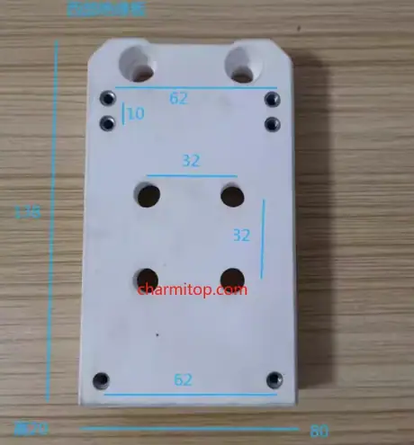 S304 Upper Isolator Plate 140*80*20mm/S305 138*80*20/S305-1 138*80*20/ 60*49*22MM for SEIBU EW-A5S, A7S, B3S3,CS,C5S,C5S2 — view 3