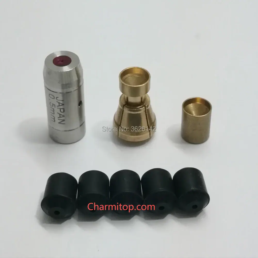 TS Guide Set Sodick K1C Guide Suit 0.2-3.0 Collet Pipe Guide Seal Rubber (Color Random) for Sodick SSG Small-hole Drilling EDM