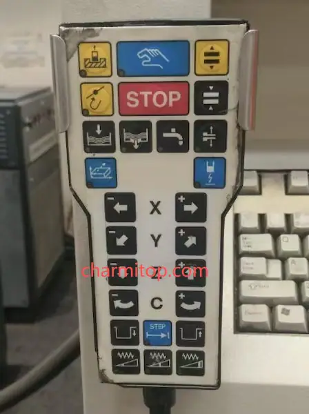 Completed remote control box with cable for charmilles ROBOFORM 30 emd machine — view 6
