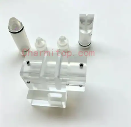 Wire Cut EDM Machine parts MV filament tube end nozzle water discharge device (X089D206H11,X089D206H12 4/6mm,X089D465G51,X089D071H02,X052B641G53) for Mits Wire Cut EDM Machine — view 2
