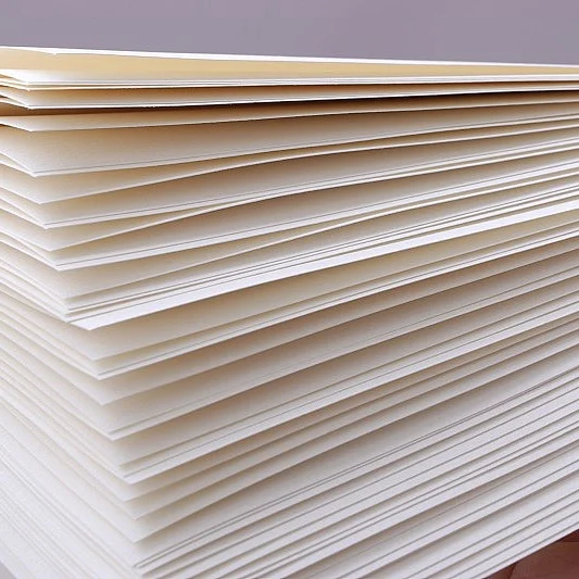 Stack of white cultural and printing paper