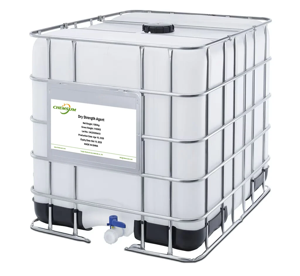 Dry Strength Agent supplied by CHEMSUM in labelled export packaging