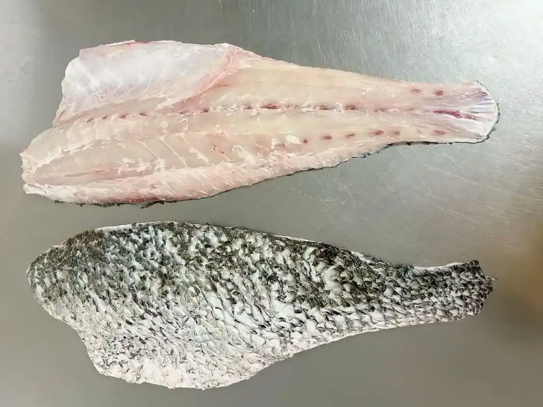 Frozen brown croaker whole fish and large format fillet - view 1