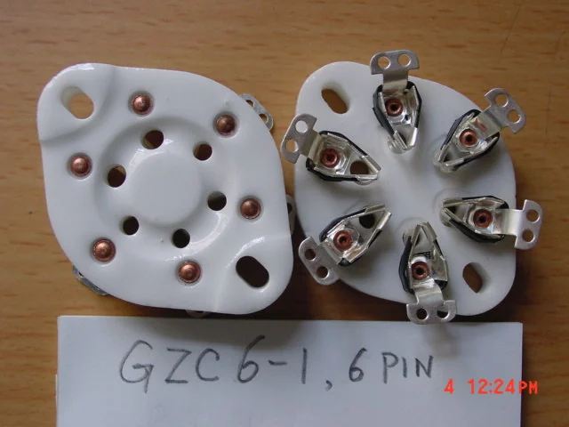 GZC6-1 6-Pin Sockets tube socket supplied by HAN Trade