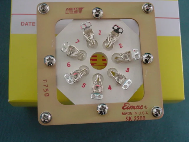 SK2200 Eimac tube socket supplied by HAN Trade