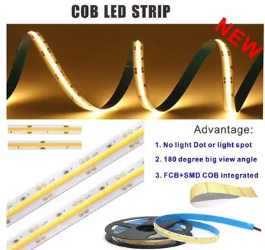 12/24V COB 252P LED Strip light view 2