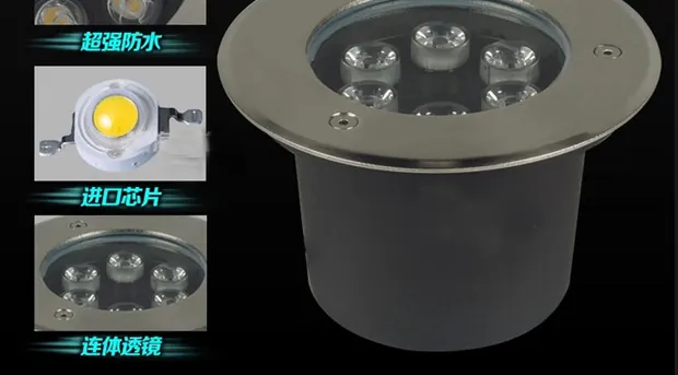 CE ROHS 3W LED underground lamp detail 2