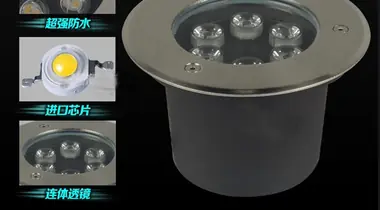 CE ROHS 3W LED underground lamp view 3