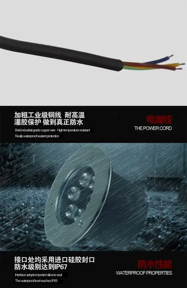 CE ROHS 3W LED underground lamp view 8