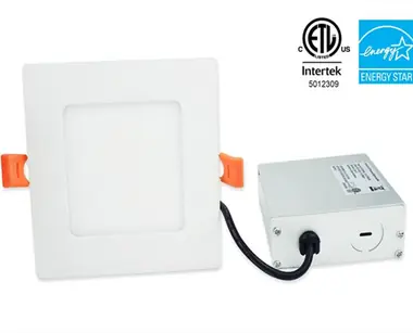 ETL 6 inch Square LED panel light view 1