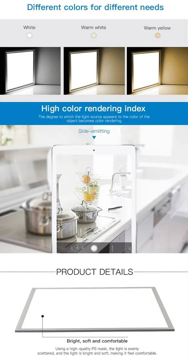 ETL DLC 1*4 Ft Backlit LED panel light detail 2