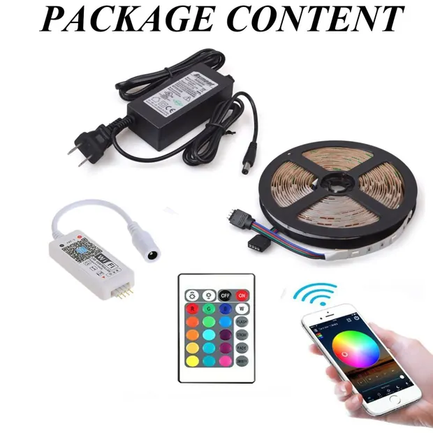 12V 5050SMD 60P RGB LED Strip light detail 2