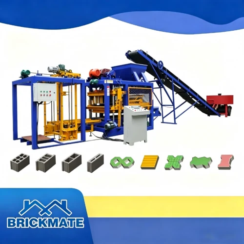 QT4-25 automatic electrical vibration block machine with block samples