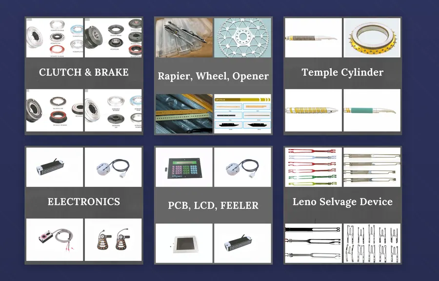 Weaving loom spare parts supplied by Huaxiatex