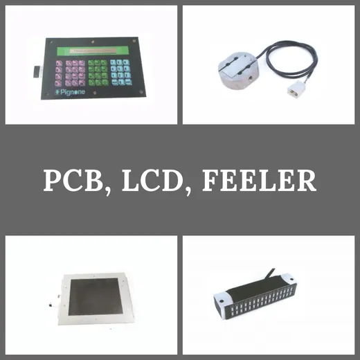 PCB, LCD and Feeler for weaving looms