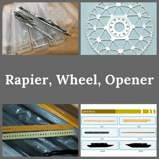 Rapier Wheel and Opener for weaving looms