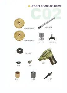 Worm Gear,Ratchet，Change Gear, bush for Sulzer Looms