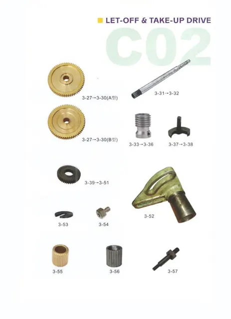 Worm Gear,Ratchet，Change Gear, bush for Sulzer Looms