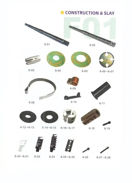 Guide tooth D1/D2, guide teeth block, drive shaft, angle disc, end disc, spacing disc for Sulzer looms