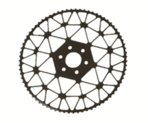 1 GTM-190 RAPIER WHEEL,75 teeth, OD 306, hole 45