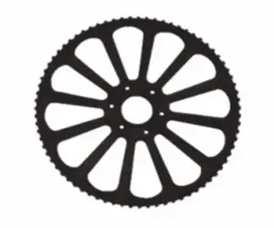 GTM-AS, GTX-190 RAPIER WHEEL,75 teeth, OD306.2, hole 45