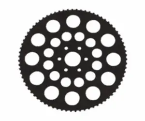 GTM RAPIER Wheel 75 teeth, OD 306, hole 45