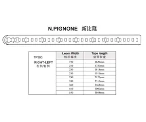 N.PIGNONE TP300 RIGHT LEFT RAPIER TAPE