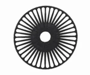 P1001 RAPIER WHEEL 2548096, 136 teeth, OD361, Hole 60