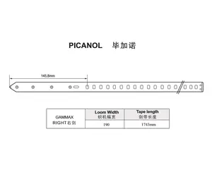 PICANOL GAMMAX RIGHT REPIER TAPE 190