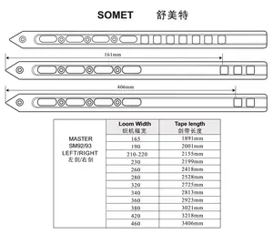 SOMET MASTER SM92 SM93 LEFT, RIGHT RAPIER TAPE