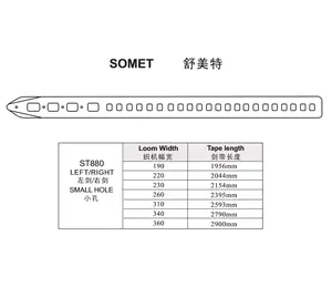 SOMET ST880 LEFT RIGHT RAPIER TAPE WITH SMALL HOLE