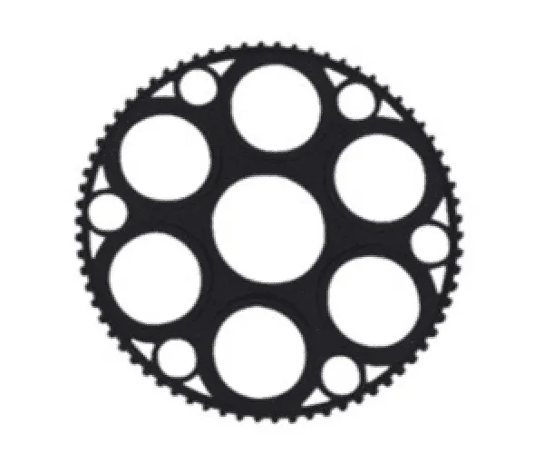 TP500 RAPIER WHEEL 70 teeth, OD 247.8, Hole 72