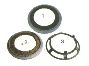 Brush Ring and Bruch ring brackets, LGL, Diameter 150mm