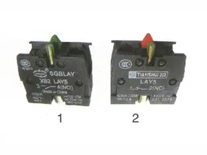 Button, often open and closed