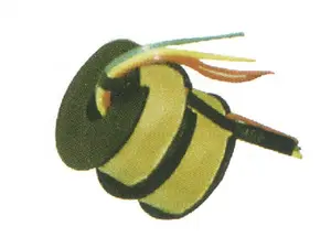 Electromagnetic pin coil for weft accumulator
