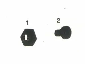 Selector finger screw and nut