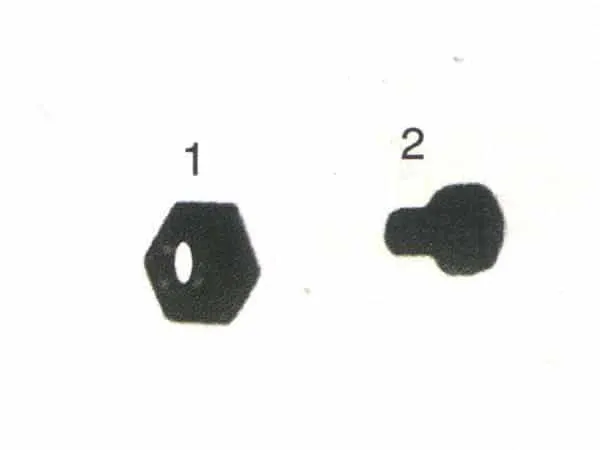 Selector finger screw and nut