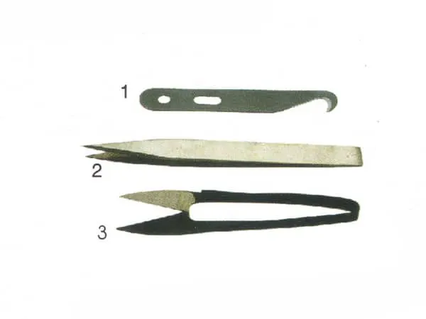 hooks, scissors