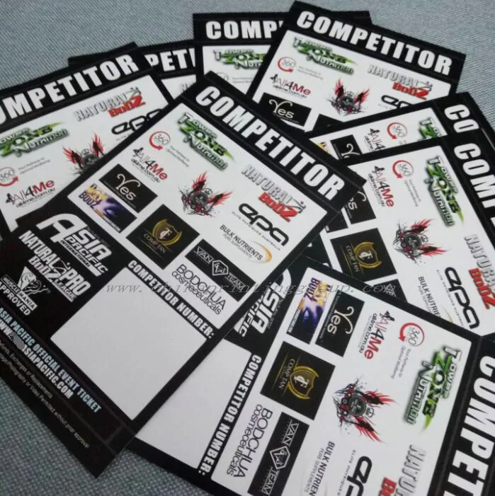 Stack of wholesale folded flyers ready for distribution