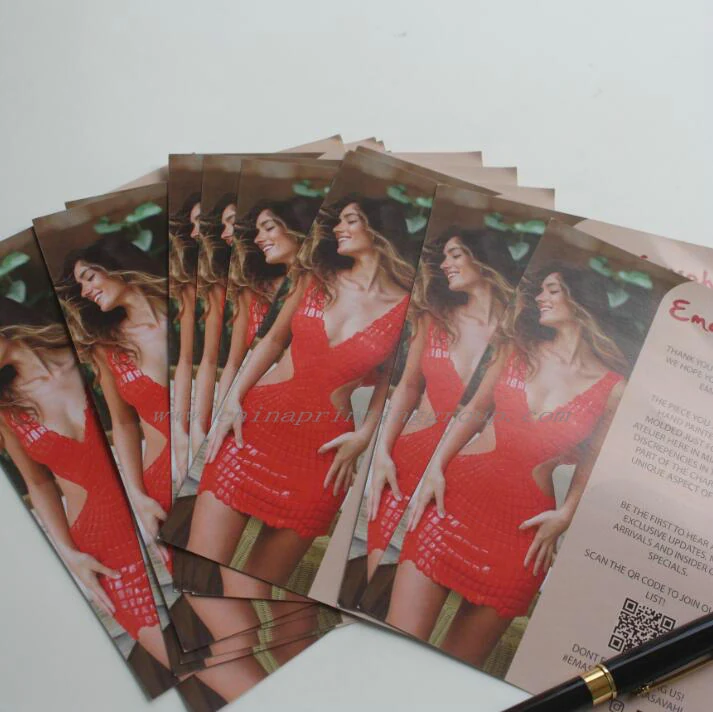 Accordion fold brochure opened to show all printed panels