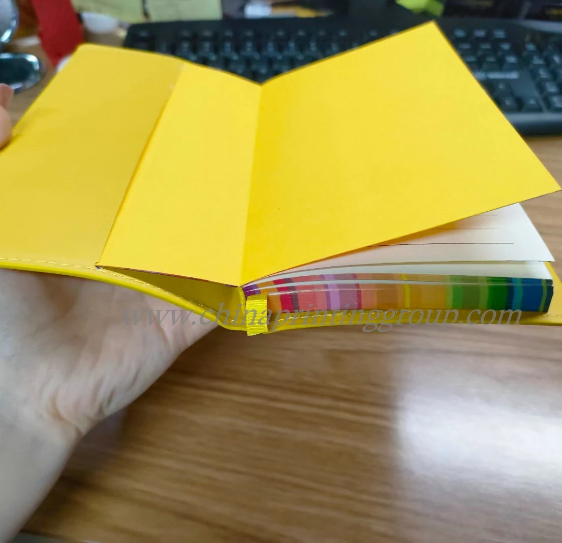 Soft cover PU journal with printed logo on the front