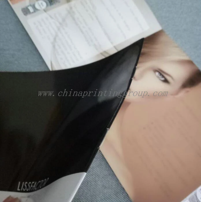Catalogue booklet showing stitches on the folded spine