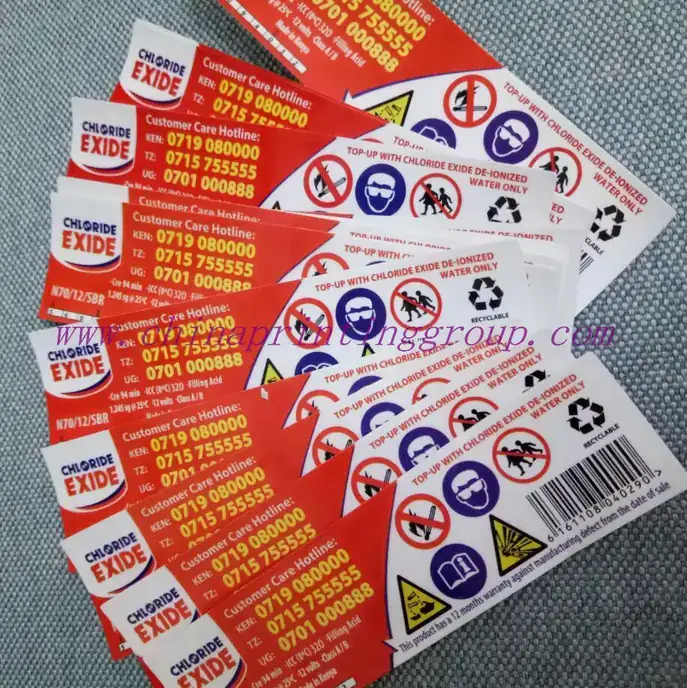 Cartons of wholesale custom printed adhesive labels
