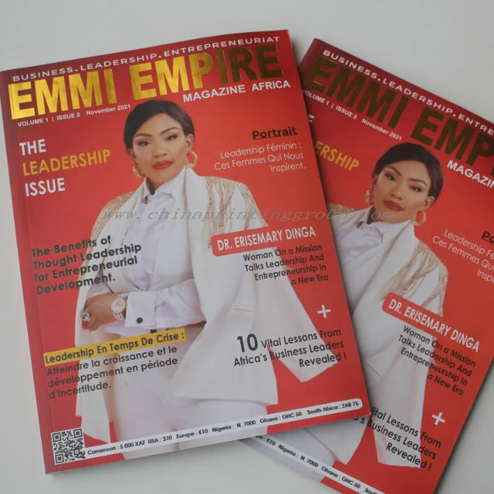 A4 custom magazine printed on coated art paper