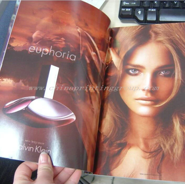 Magazine cover printed with Pantone matched masthead