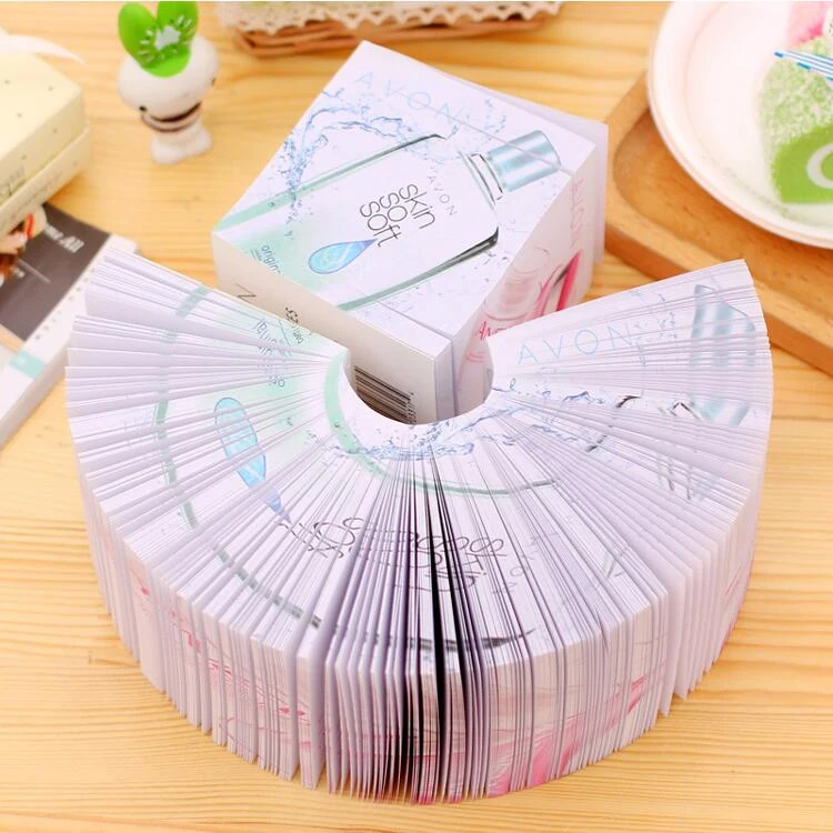 Full colour printed paper block memo cube