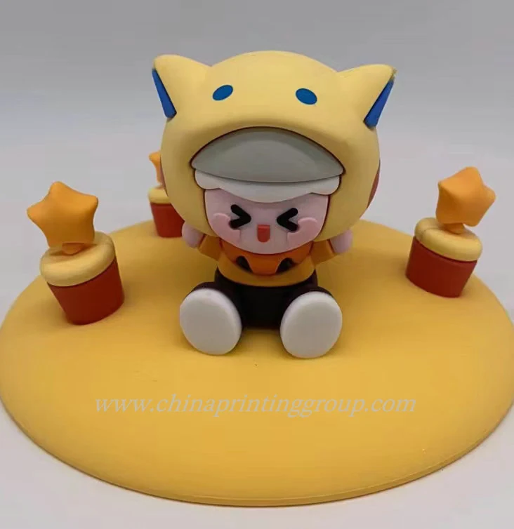 Custom cartoon shaped silicone coffee cup cover
