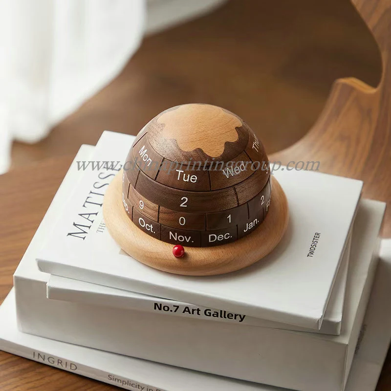 Wooden calendar printed by China Printing Group