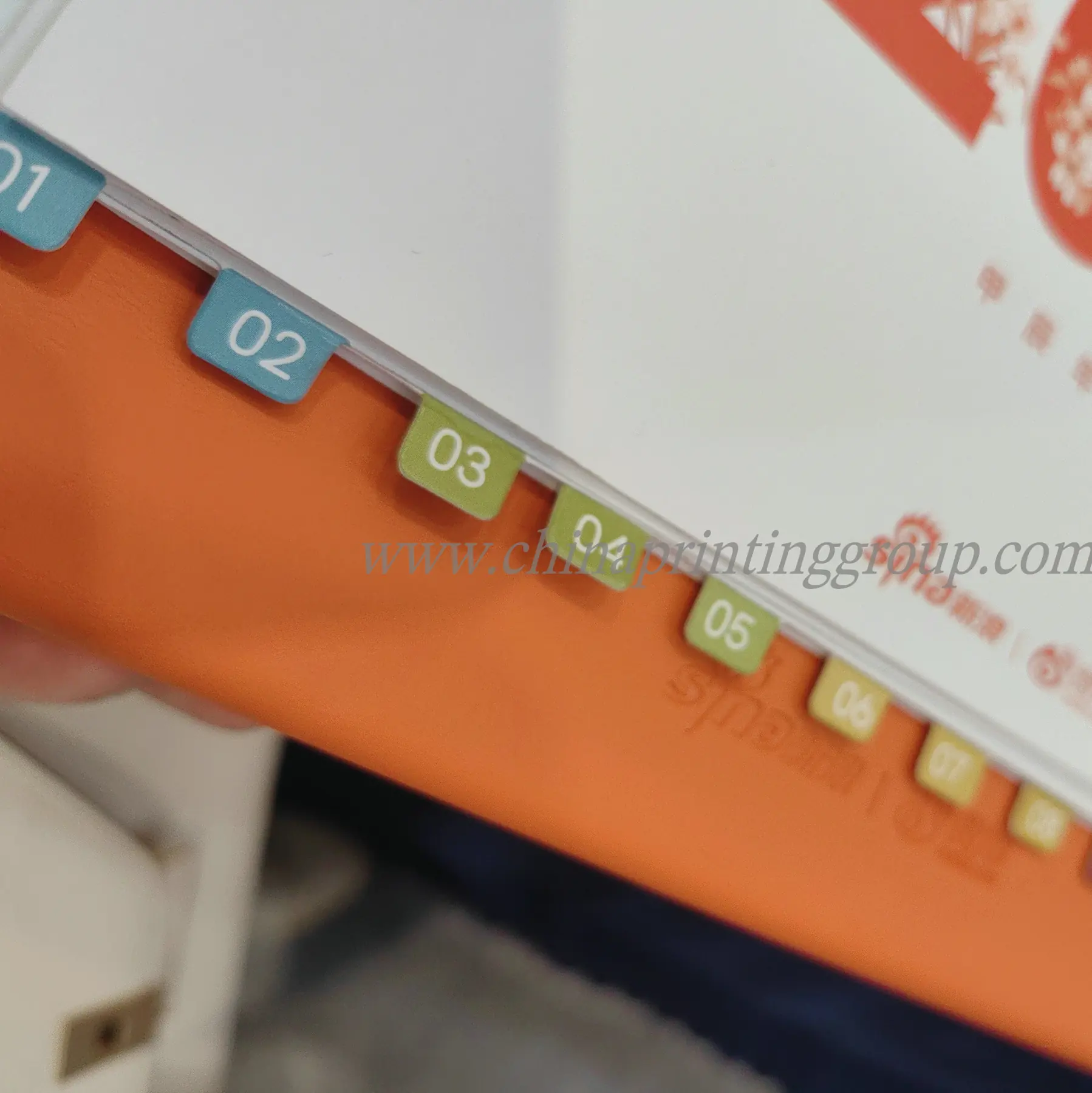 Calendar gift case printed in full colour with foil detail